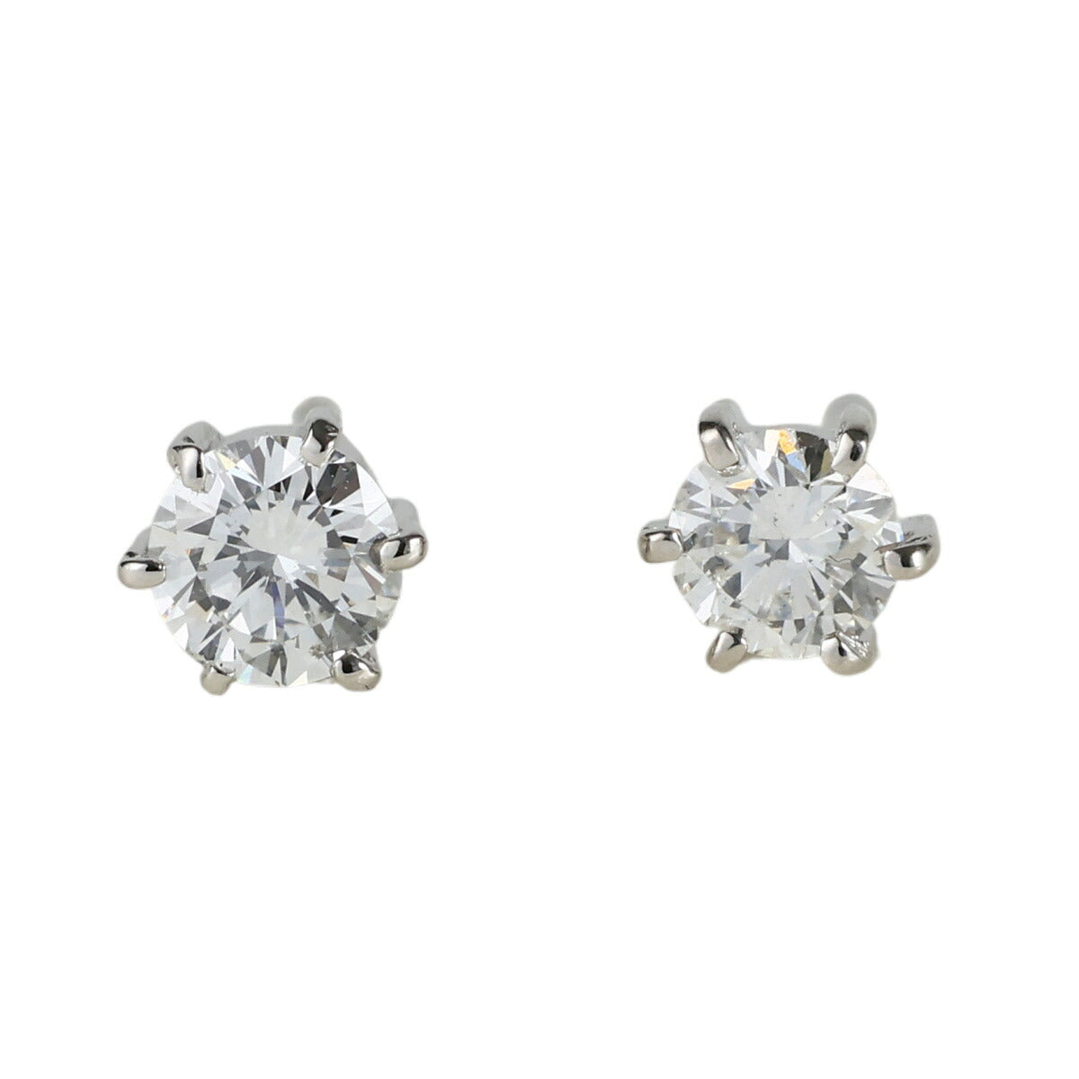 G-SI1-VG ダイヤモンド 0.250ct I-SI2-G ダイヤモンド 0.204ct 一粒 ピアス Pt850 J2109