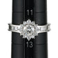 I-I1-G ダイヤモンド 0.444ct 0.48ct デザイン リング Pt900 12号 J2189