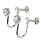 ダイヤモンド 0.25ct 0.25ct クリップ式 イヤリング Pt900 J2218