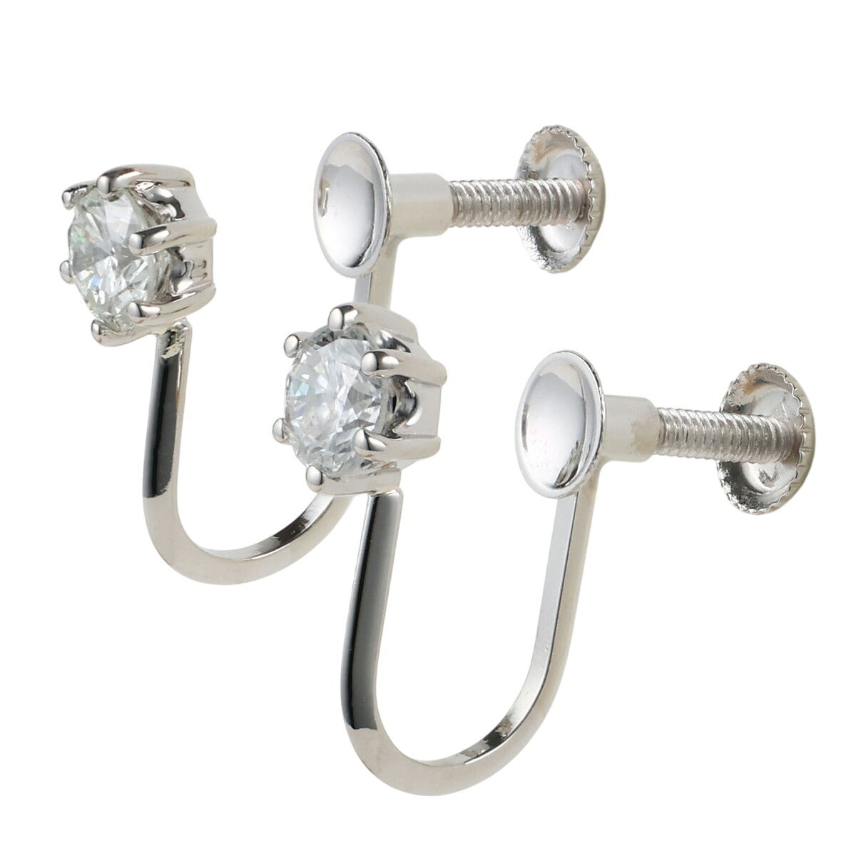 ダイヤモンド 0.25ct 0.25ct クリップ式 イヤリング Pt900 J2218