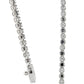 ダイヤモンド 1.00ct ブラックダイヤ テニス ブレスレット K18WG J2378