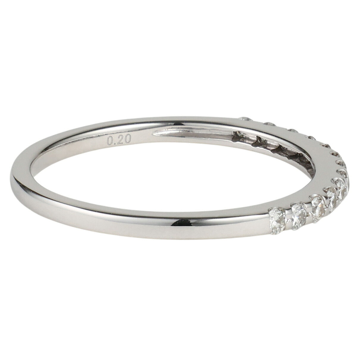 ダイヤモンド 0.20ct デザイン リング K18WG J2388