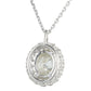 ダイヤモンド 0.678ct 0.25ct デザイン ネックレス K18WG ソーティング付 J2391