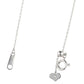 ダイヤモンド 0.678ct 0.25ct デザイン ネックレス K18WG ソーティング付 J2391