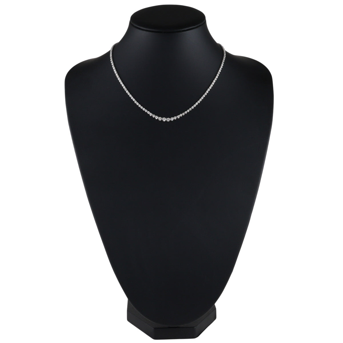 ダイヤモンド 3.01ct テニス ネックレス Pt900 J2397
