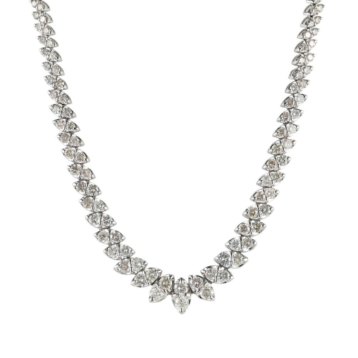 ダイヤモンド 10.52ct デザイン ネックレス Pt850 J2399