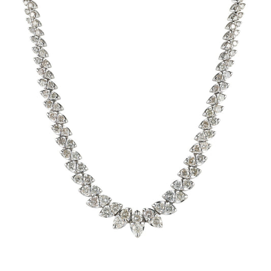 ダイヤモンド 10.52ct デザイン ネックレス Pt850 J2399