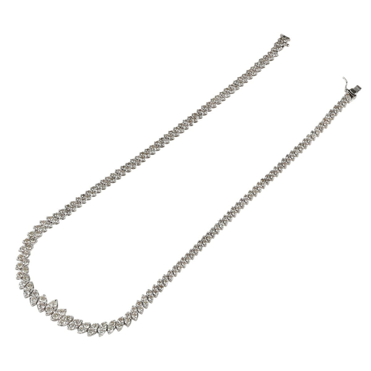 ダイヤモンド 10.52ct デザイン ネックレス Pt850 J2399